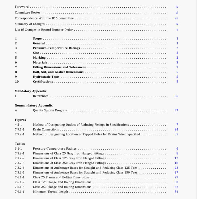 ASME B16.1:2020 pdf download