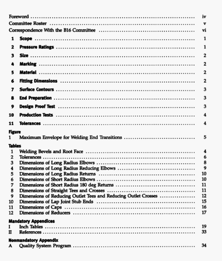 ASME B16.9:2003 pdf download