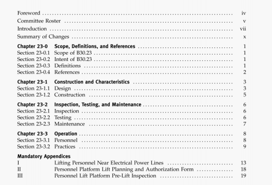 ASME B30.23:2005 pdf download