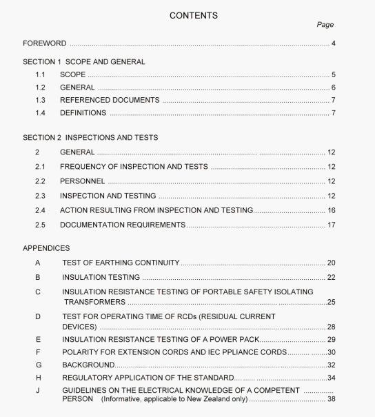 AS/NZS 3760:2003 pdf download