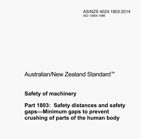 AS/NZS 4024.1803:2014 pdf download