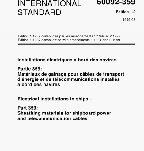 IEC 60092-359:1999 pdf free download